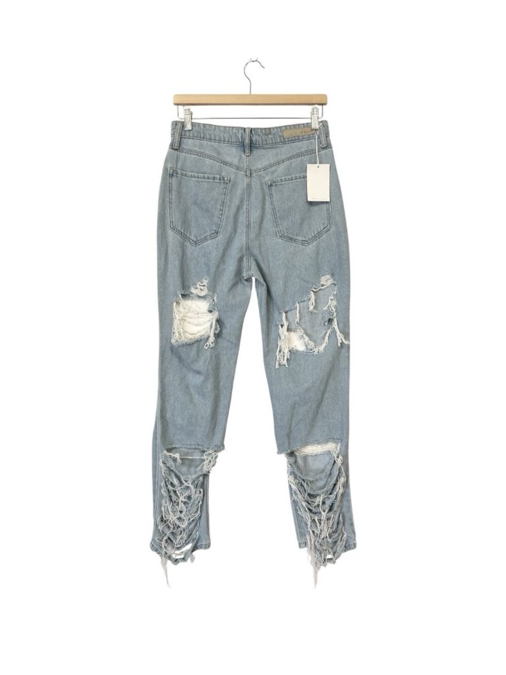 Cello Destroyed 90's High Rise Straight Leg Jeans Size 7 Waist 29" - Picture 4 of 11